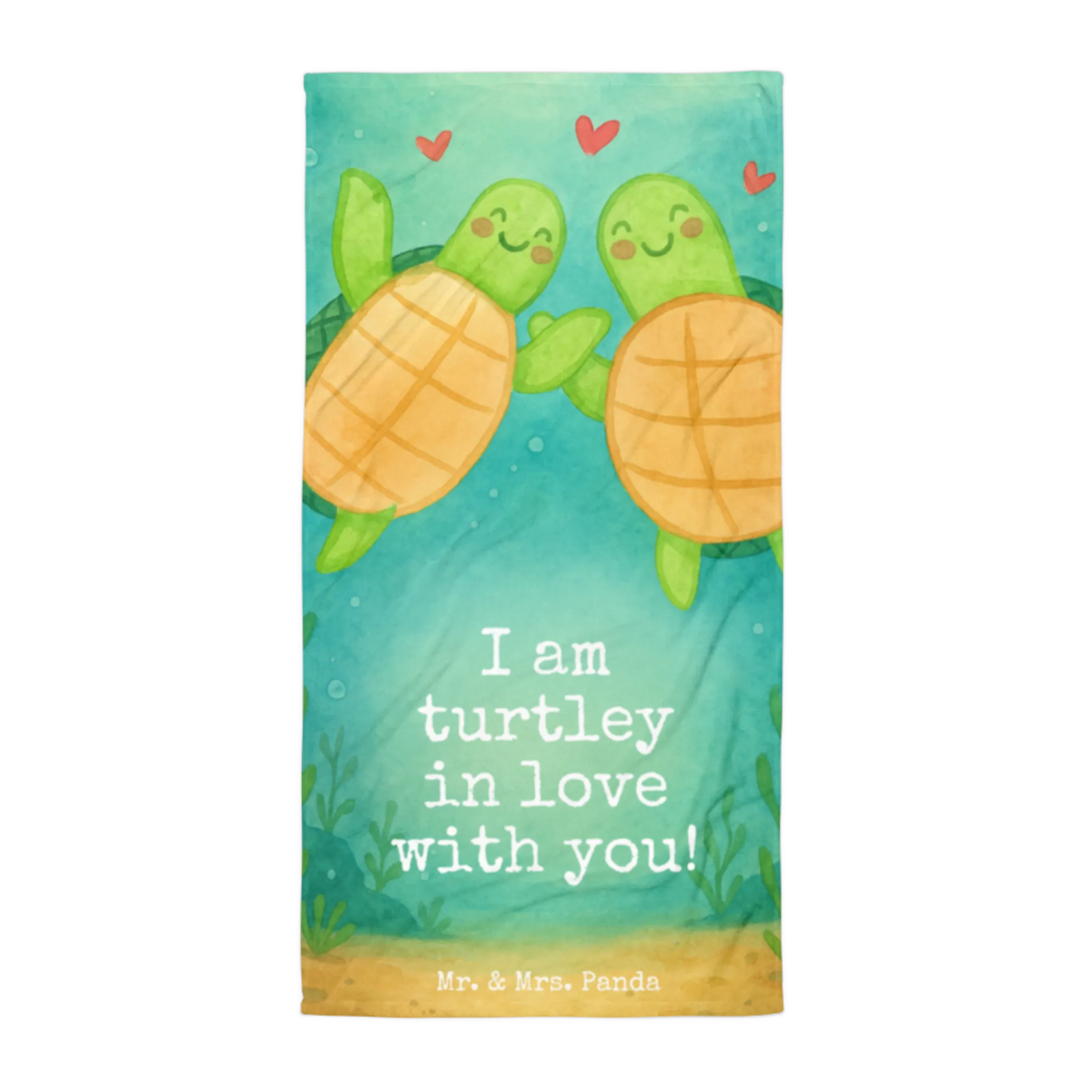 XL bath towel turtles Pair Design