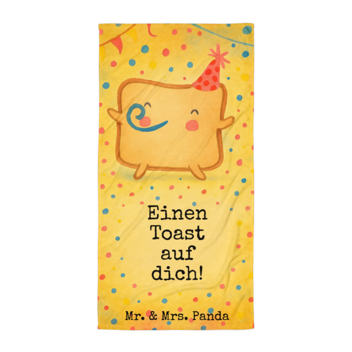 XL Badehandtuch Toast Party Design
