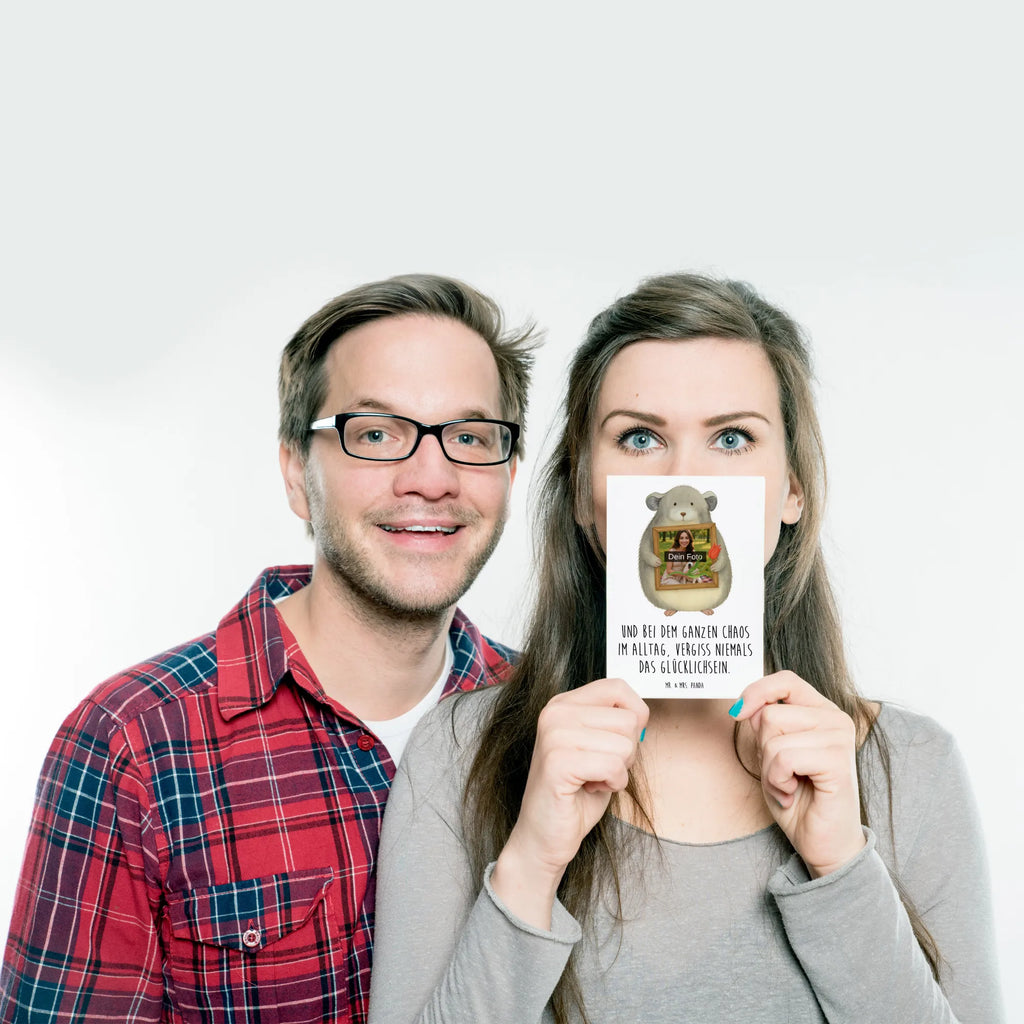 Personalisierte Foto Postkarte Chinchilla Blume Design Personalisierte Foto Postkarte, Tiermotive, Gute Laune, lustige Sprüche, Tiere, Chinchilla, Chinchillas, Liebeskummer, Kummer, Depressionen, traurig sein, Chaos, Glücklichsein, Büro, Büroalltag