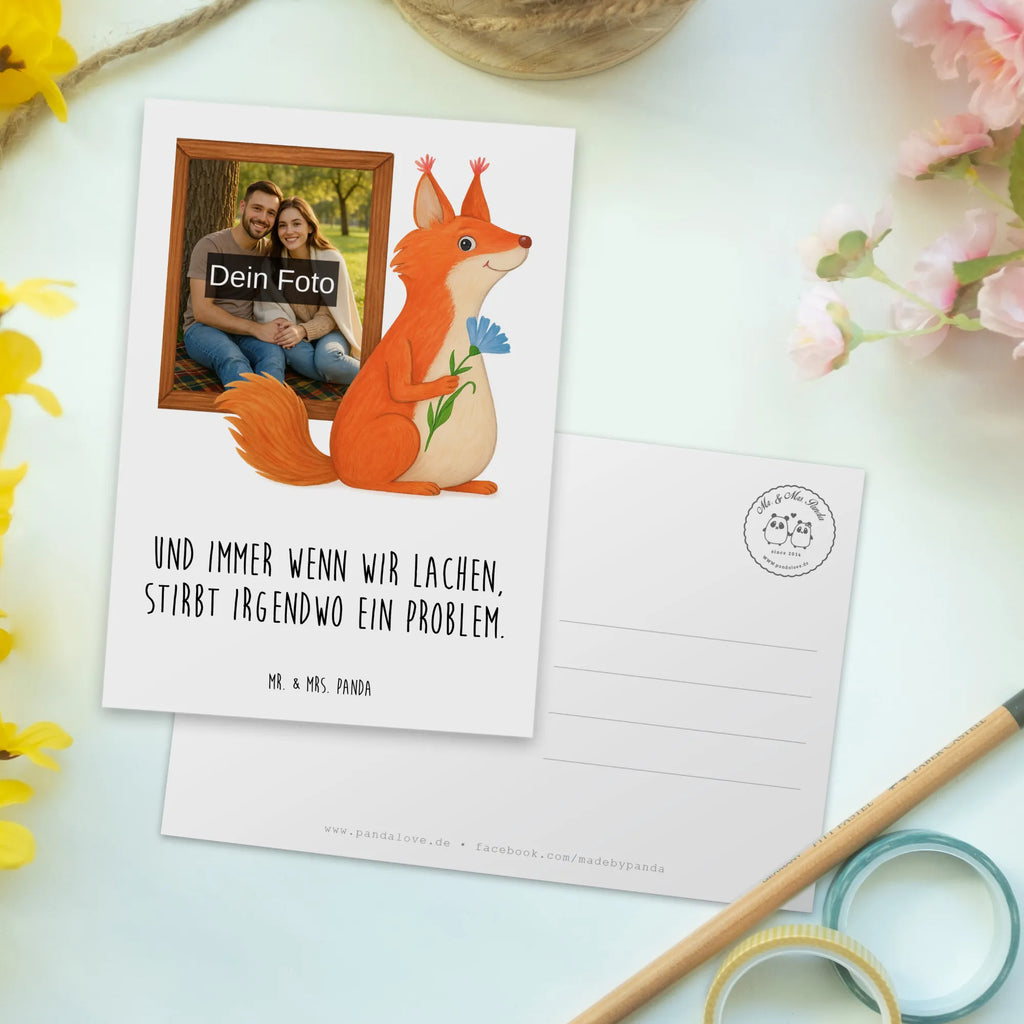 Personalized Photo Postcard Squirrel flower Design Personalisierte Foto Postkarte, Tiermotive, Gute Laune, lustige Sprüche, Tiere, Spruch positiv, Spruch Deko, Eichhörnchen, Lachen, Eichhorn, Spaß, Motivation Bilder, Motivation Sprüche, glücklich Spruch