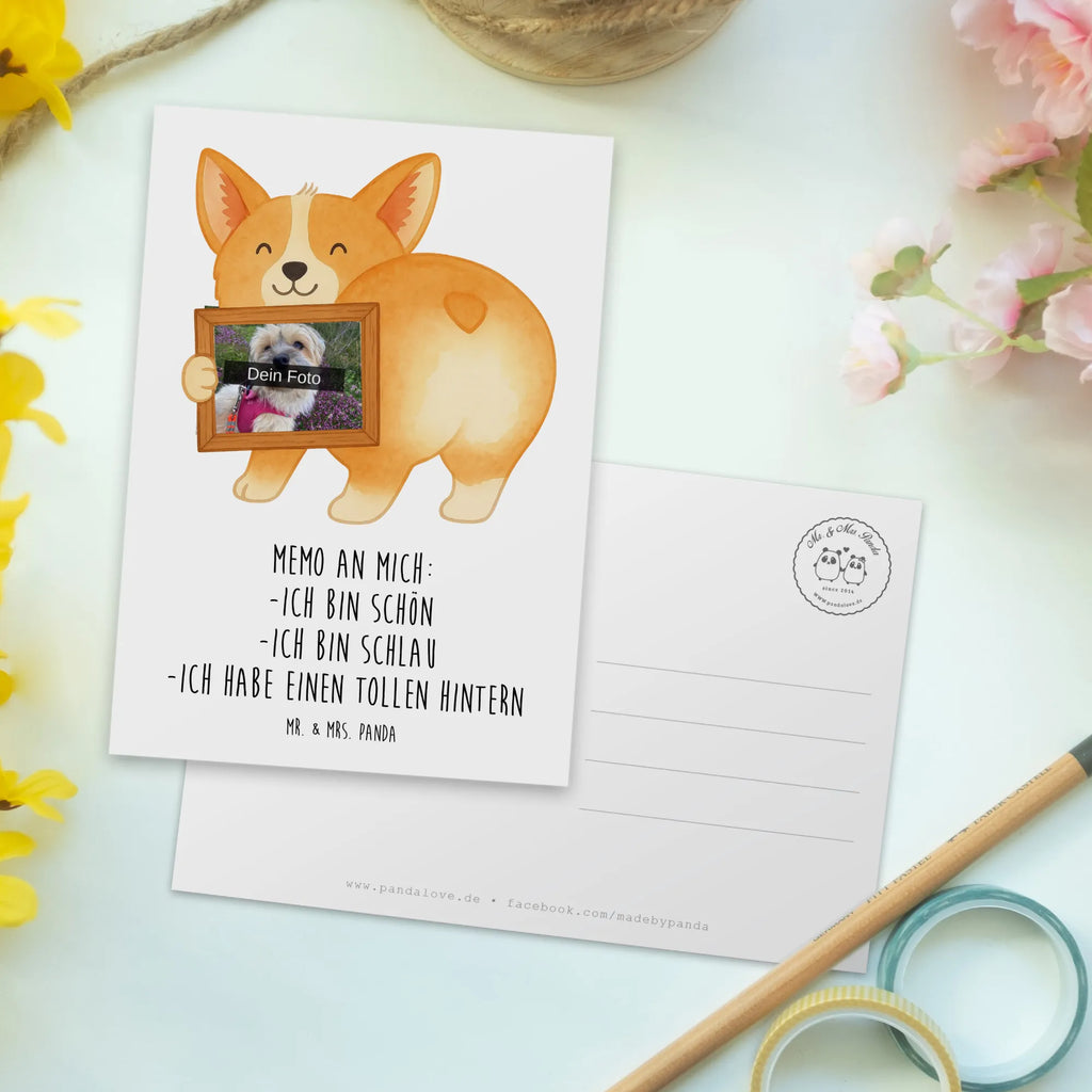 Personalized Photo Postcard corgi buttocks Design Personalisierte Foto Postkarte, Hund, Hundemotiv, Haustier, Hunderasse, Tierliebhaber, Hundebesitzer, Sprüche, Corgie, Hundeliebe, Motivation, Selbstliebe, Spruch