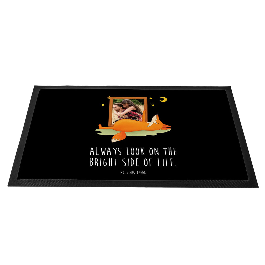 Personalized Photo Doormat Fox Stars Design Personalisierte Foto Fußmatte, Fuchs, Always Look on the Bright Side of Life, Spruch schön, tröstende Worte, Romantik, Füchse, Spruch positiv