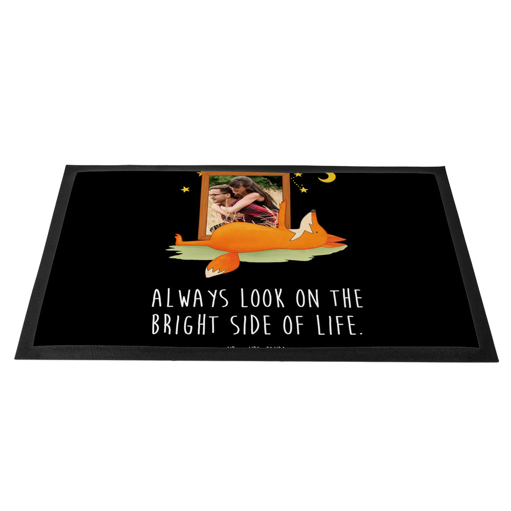 Personalized Photo Doormat Fox Stars Design Personalisierte Foto Fußmatte, Fuchs, Always Look on the Bright Side of Life, Spruch schön, tröstende Worte, Romantik, Füchse, Spruch positiv