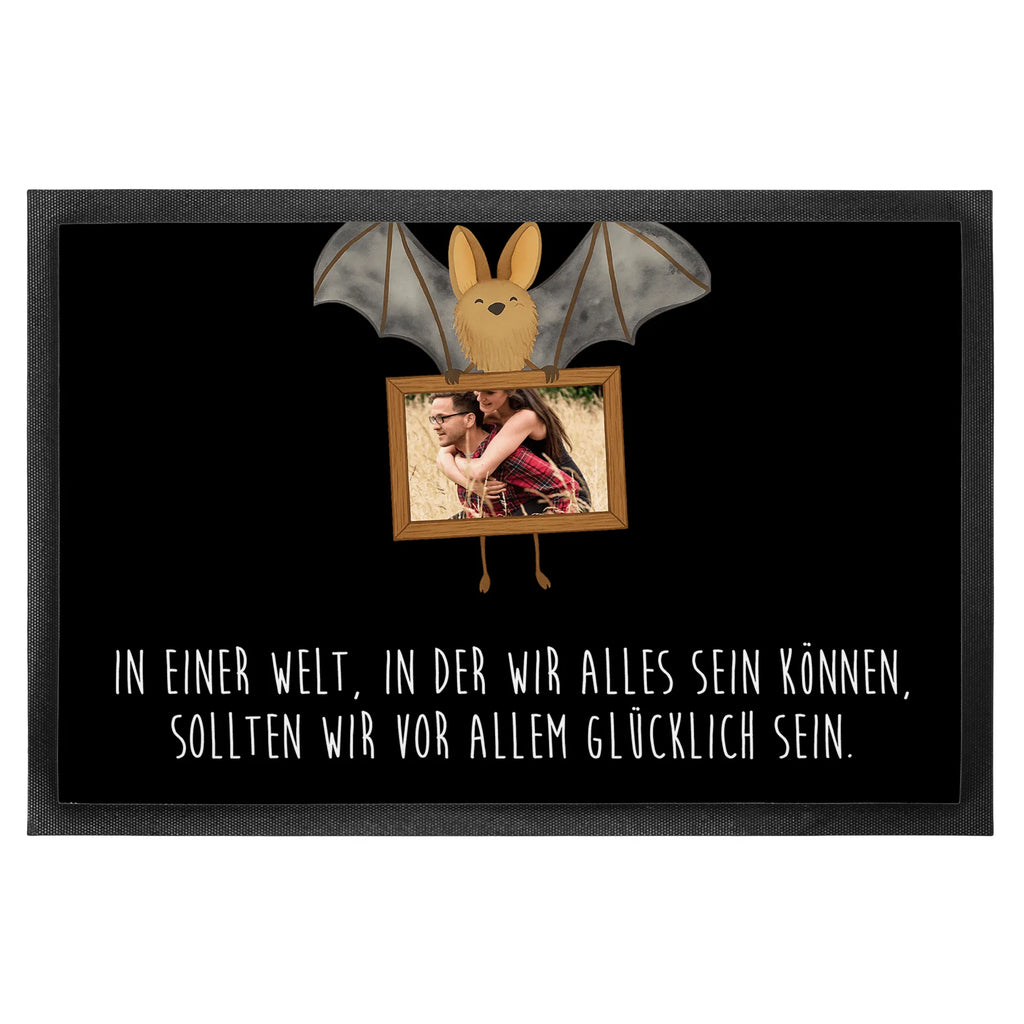 Personalizowana mata wejściowa ze zdjęciem nietoperz skrzydło Design Personalisierte Foto Fußmatte, Tiermotive, Gute Laune, lustige Sprüche, Tiere