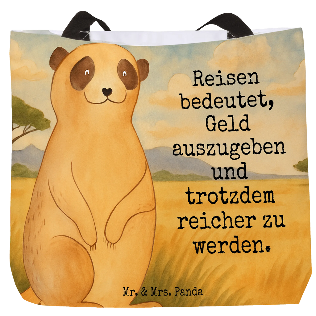 Shopper Erdmännchen Design Beutel, Einkaufstasche, Tasche, Strandtasche, Einkaufsbeutel, Shopper, Schultasche, Freizeittasche, Tragebeutel, Schulbeutel, Alltagstasche, Afrika, Wildtiere, Erdmännchen, Reisen, Spruch, Weltreise, Afrikareise, Roadtrip, Traveling
