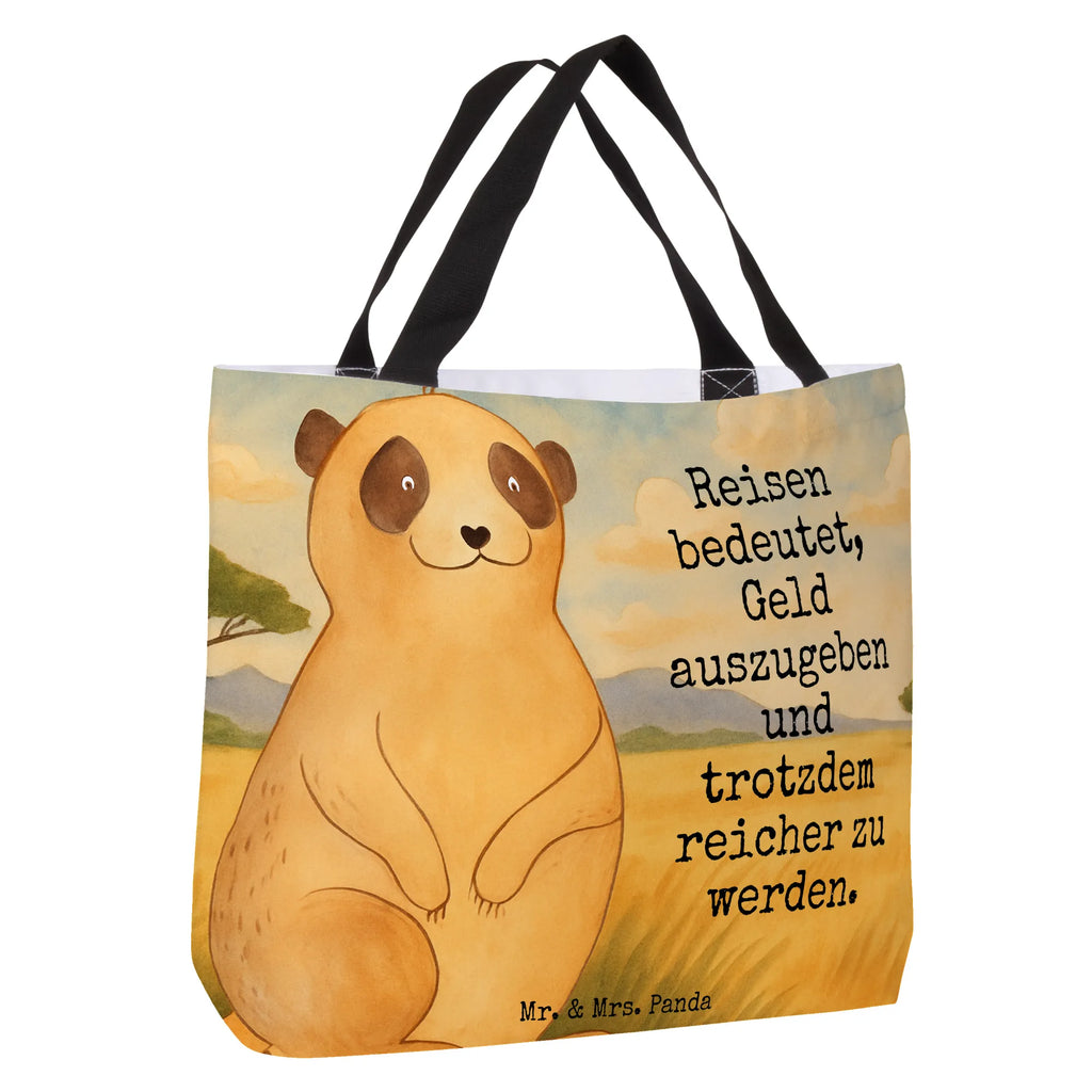 Shopper Erdmännchen Design Beutel, Einkaufstasche, Tasche, Strandtasche, Einkaufsbeutel, Shopper, Schultasche, Freizeittasche, Tragebeutel, Schulbeutel, Alltagstasche, Afrika, Wildtiere, Erdmännchen, Reisen, Spruch, Weltreise, Afrikareise, Roadtrip, Traveling