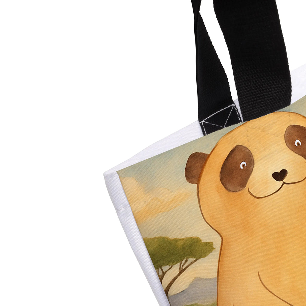 Shopper Erdmännchen Design Beutel, Einkaufstasche, Tasche, Strandtasche, Einkaufsbeutel, Shopper, Schultasche, Freizeittasche, Tragebeutel, Schulbeutel, Alltagstasche, Afrika, Wildtiere, Erdmännchen, Reisen, Spruch, Weltreise, Afrikareise, Roadtrip, Traveling