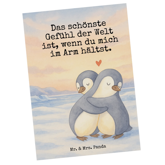 Postcard penguins Cuddle Design