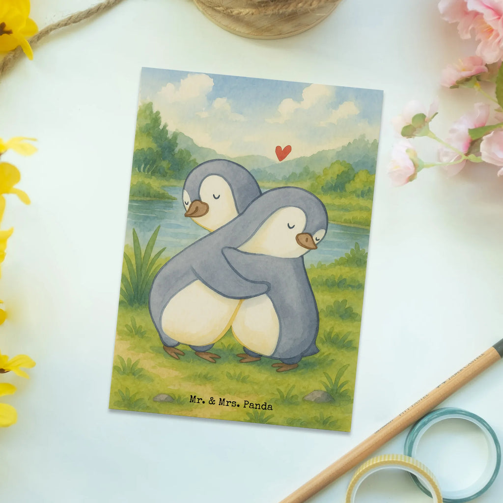 Postcard penguins Cuddle Design Postkarte, Ansichtskarte, Ansichtskarten, Einladungskarte, Karte, Dankeskarte, Geburtstagskarte, Einladung, Geschenkkarte, Grußkarte, Einladung Geburtstag, Einladungskarten Geburtstag, Liebe, Partner, Freund, Freundin, Ehemann, Ehefrau, Heiraten, Verlobung, Heiratsantrag, Liebesgeschenk, Jahrestag, Hocheitstag, Valentinstag, Geschenk für Freundin, Geschenk für Partner, Mitbringsel, Hochzeitstag, für Männer, Liebesbeweis, Geschenk für Frauen, für Ehemann