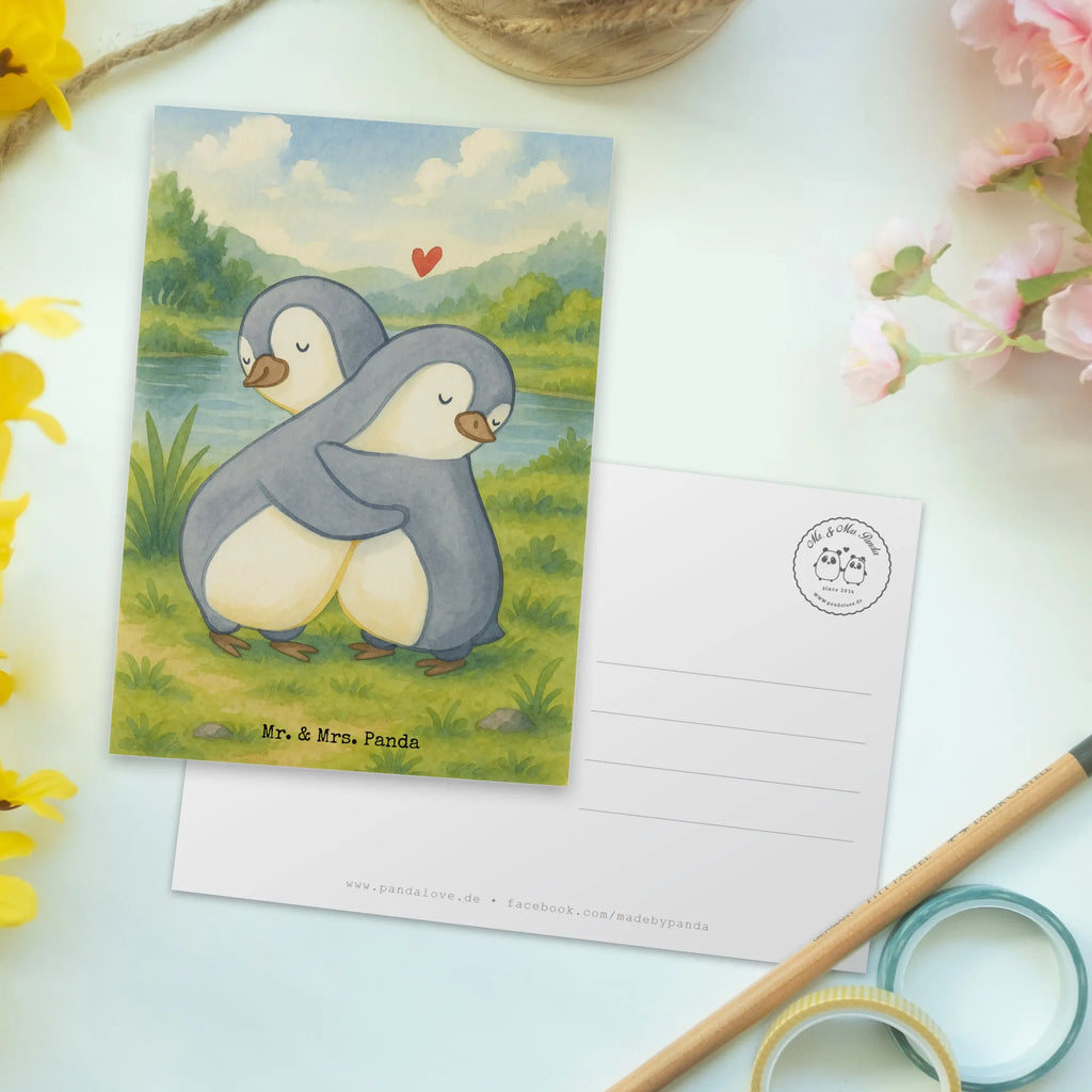 Postcard penguins Cuddle Design Postkarte, Ansichtskarte, Ansichtskarten, Einladungskarte, Karte, Dankeskarte, Geburtstagskarte, Einladung, Geschenkkarte, Grußkarte, Einladung Geburtstag, Einladungskarten Geburtstag, Liebe, Partner, Freund, Freundin, Ehemann, Ehefrau, Heiraten, Verlobung, Heiratsantrag, Liebesgeschenk, Jahrestag, Hocheitstag, Valentinstag, Geschenk für Freundin, Geschenk für Partner, Mitbringsel, Hochzeitstag, für Männer, Liebesbeweis, Geschenk für Frauen, für Ehemann