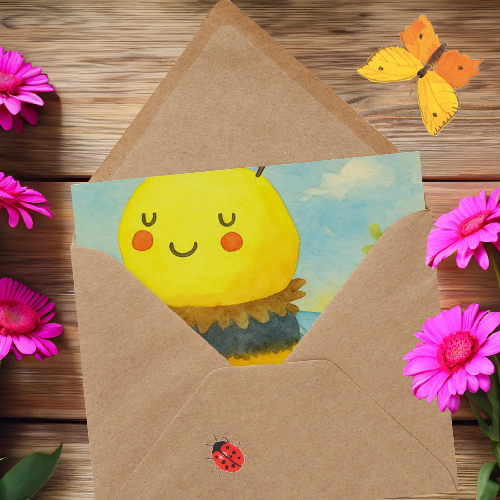 Deluxe Karte Biene Verliebt Design Karte, Grußkarte, Klappkarte, Einladungskarte, Glückwunschkarte, Hochzeitskarte, Geburtstagskarte, Hochwertige Grußkarte, Hochwertige Klappkarte, Biene, Wespe, Hummel