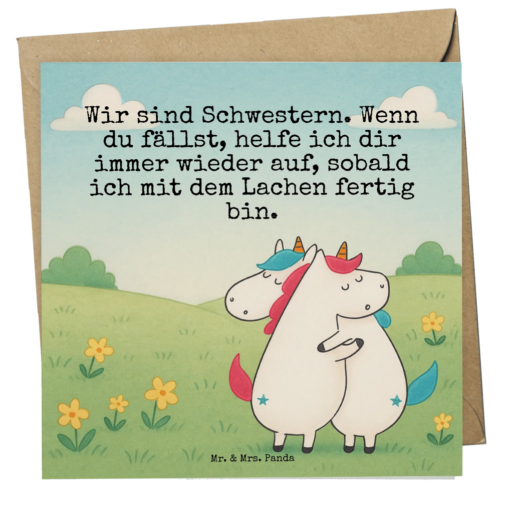 Karta Deluxe Jednorożce Przytulanie Design Karte, Grußkarte, Klappkarte, Einladungskarte, Glückwunschkarte, Hochzeitskarte, Geburtstagskarte, Hochwertige Grußkarte, Hochwertige Klappkarte, Einhorn, Einhörner, Einhorn Deko, Unicorn, Freundinnen, Freundin, BFF, Schwester, Schwestern, Familie, Geschwister, Sister, Liebe
