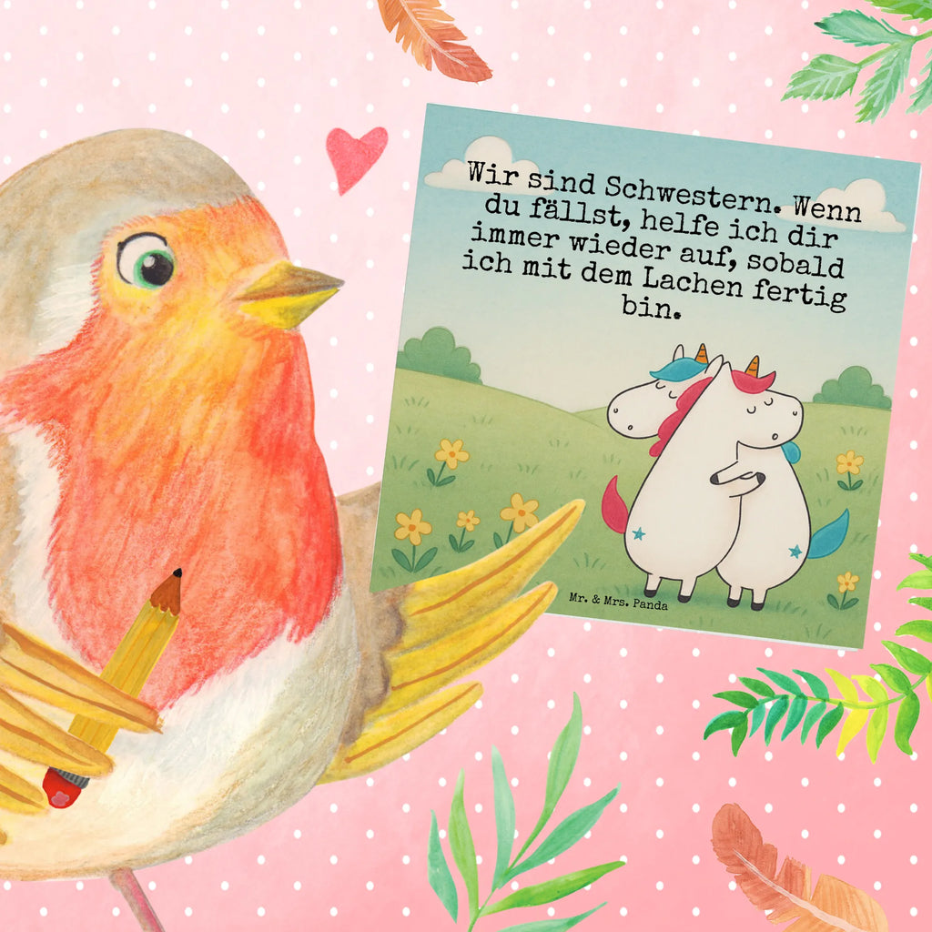 Karta Deluxe Jednorożce Przytulanie Design Karte, Grußkarte, Klappkarte, Einladungskarte, Glückwunschkarte, Hochzeitskarte, Geburtstagskarte, Hochwertige Grußkarte, Hochwertige Klappkarte, Einhorn, Einhörner, Einhorn Deko, Unicorn, Freundinnen, Freundin, BFF, Schwester, Schwestern, Familie, Geschwister, Sister, Liebe