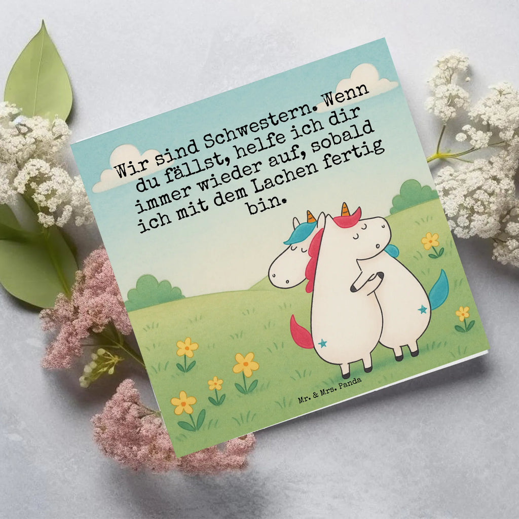 Karta Deluxe Jednorożce Przytulanie Design Karte, Grußkarte, Klappkarte, Einladungskarte, Glückwunschkarte, Hochzeitskarte, Geburtstagskarte, Hochwertige Grußkarte, Hochwertige Klappkarte, Einhorn, Einhörner, Einhorn Deko, Unicorn, Freundinnen, Freundin, BFF, Schwester, Schwestern, Familie, Geschwister, Sister, Liebe