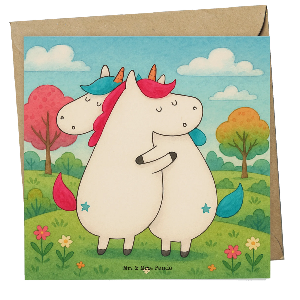 Karta Deluxe Jednorożce Przytulanie Design Karte, Grußkarte, Klappkarte, Einladungskarte, Glückwunschkarte, Hochzeitskarte, Geburtstagskarte, Hochwertige Grußkarte, Hochwertige Klappkarte, Einhorn, Einhörner, Einhorn Deko, Unicorn, Freundinnen, Freundin, BFF, Schwester, Schwestern, Familie, Geschwister, Sister, Liebe