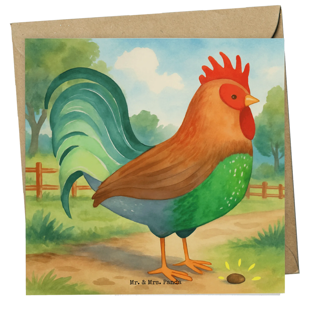 Karta Deluxe kogut ziarno Design Karte, Grußkarte, Klappkarte, Einladungskarte, Glückwunschkarte, Hochzeitskarte, Geburtstagskarte, Hochwertige Grußkarte, Hochwertige Klappkarte, Bauernhof, Hoftiere, Landwirt, Landwirtin, Hahn, Korn, Henne, Eier, Natur