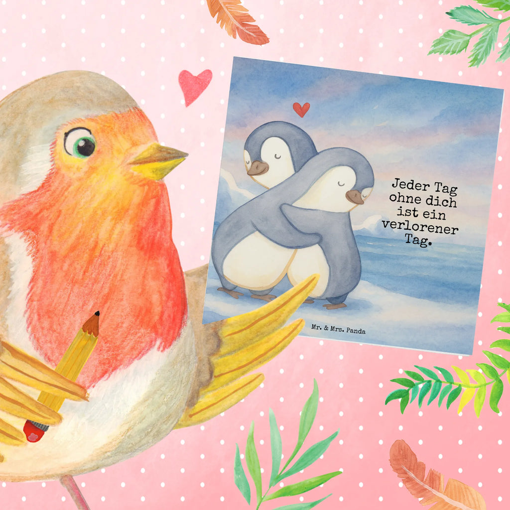 Deluxe Card penguins Cuddle Design Karte, Grußkarte, Klappkarte, Einladungskarte, Glückwunschkarte, Hochzeitskarte, Geburtstagskarte, Hochwertige Grußkarte, Hochwertige Klappkarte, Liebe, Partner, Freund, Freundin, Ehemann, Ehefrau, Heiraten, Verlobung, Heiratsantrag, Liebesgeschenk, Jahrestag, Hocheitstag, Valentinstag, Geschenk für Frauen, Hochzeitstag, Mitbringsel, Geschenk für Freundin, Geschenk für Partner, Liebesbeweis, für Männer, für Ehemann