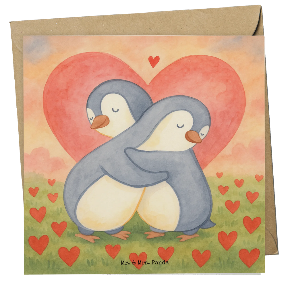 Deluxe Card penguins Cuddle Design Karte, Grußkarte, Klappkarte, Einladungskarte, Glückwunschkarte, Hochzeitskarte, Geburtstagskarte, Hochwertige Grußkarte, Hochwertige Klappkarte, Liebe, Partner, Freund, Freundin, Ehemann, Ehefrau, Heiraten, Verlobung, Heiratsantrag, Liebesgeschenk, Jahrestag, Hocheitstag, Valentinstag, Geschenk für Frauen, Hochzeitstag, Mitbringsel, Geschenk für Freundin, Geschenk für Partner, Liebesbeweis, für Männer, für Ehemann
