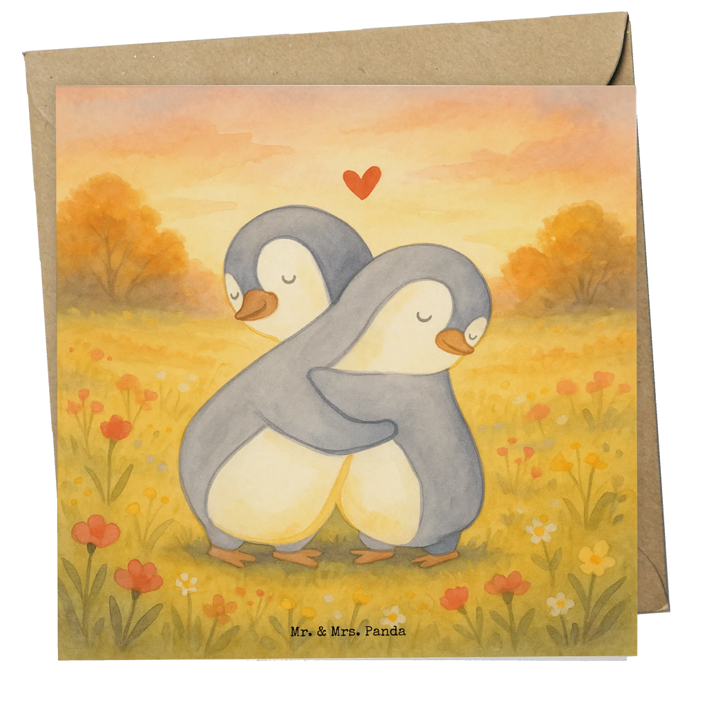 Karta Deluxe pingwiny Przytulanie Design Hochwertige Grußkarte, Karte, Klappkarte, Glückwunschkarte, Grußkarte, Hochzeitskarte, Einladungskarte, Hochwertige Klappkarte, Geburtstagskarte, Liebe, Partner, Freund, Freundin, Ehemann, Ehefrau, Heiraten, Verlobung, Heiratsantrag, Liebesgeschenk, Jahrestag, Hocheitstag, Valentinstag, Mitbringsel, Geschenk für Frauen, für Männer, Geschenk für Freundin, Geschenk für Partner, Hochzeitstag, für Ehemann, Liebesbeweis