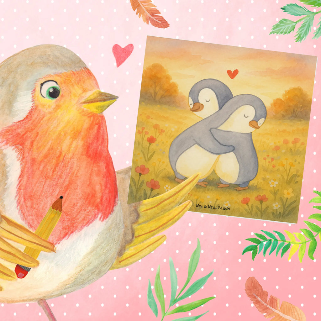 Karta Deluxe pingwiny Przytulanie Design Hochwertige Grußkarte, Karte, Klappkarte, Glückwunschkarte, Grußkarte, Hochzeitskarte, Einladungskarte, Hochwertige Klappkarte, Geburtstagskarte, Liebe, Partner, Freund, Freundin, Ehemann, Ehefrau, Heiraten, Verlobung, Heiratsantrag, Liebesgeschenk, Jahrestag, Hocheitstag, Valentinstag, Mitbringsel, Geschenk für Frauen, für Männer, Geschenk für Freundin, Geschenk für Partner, Hochzeitstag, für Ehemann, Liebesbeweis