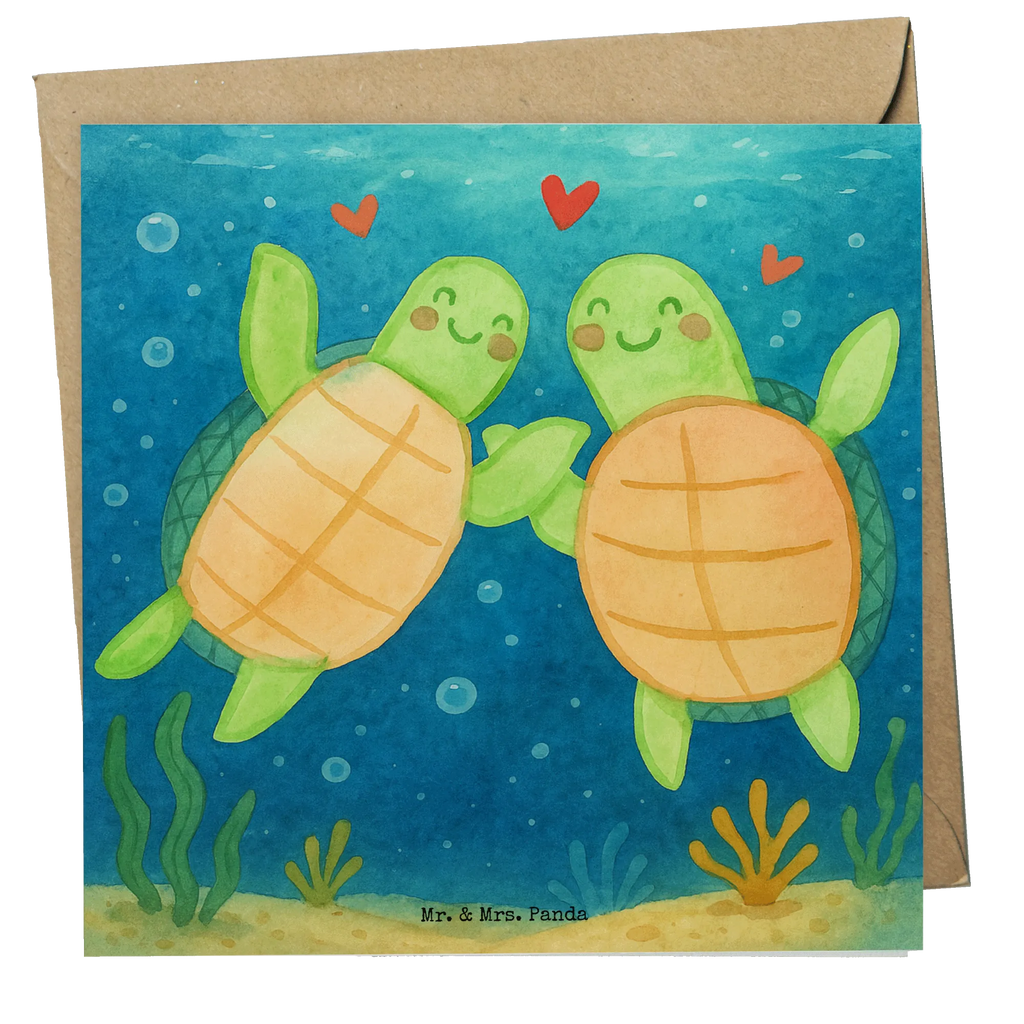 Deluxe Card turtles Pair Design Karte, Grußkarte, Klappkarte, Einladungskarte, Glückwunschkarte, Hochzeitskarte, Geburtstagskarte, Hochwertige Grußkarte, Hochwertige Klappkarte, Liebe, Partner, Freund, Freundin, Ehemann, Ehefrau, Heiraten, Verlobung, Heiratsantrag, Liebesgeschenk, Jahrestag, Hocheitstag, Valentinstag, Geschenk für Frauen, Hochzeitstag, Mitbringsel, Geschenk für Freundin, Geschenk für Partner, Liebesbeweis, für Männer, für Ehemann