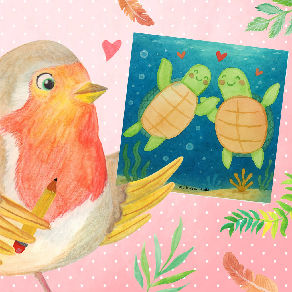 Deluxe Card turtles Pair Design Karte, Grußkarte, Klappkarte, Einladungskarte, Glückwunschkarte, Hochzeitskarte, Geburtstagskarte, Hochwertige Grußkarte, Hochwertige Klappkarte, Liebe, Partner, Freund, Freundin, Ehemann, Ehefrau, Heiraten, Verlobung, Heiratsantrag, Liebesgeschenk, Jahrestag, Hocheitstag, Valentinstag, Geschenk für Frauen, Hochzeitstag, Mitbringsel, Geschenk für Freundin, Geschenk für Partner, Liebesbeweis, für Männer, für Ehemann