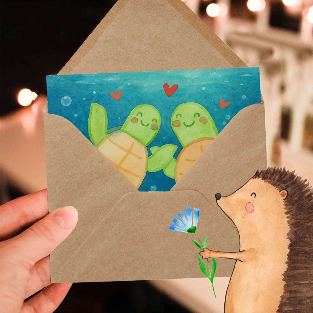 Deluxe Card turtles Pair Design Karte, Grußkarte, Klappkarte, Einladungskarte, Glückwunschkarte, Hochzeitskarte, Geburtstagskarte, Hochwertige Grußkarte, Hochwertige Klappkarte, Liebe, Partner, Freund, Freundin, Ehemann, Ehefrau, Heiraten, Verlobung, Heiratsantrag, Liebesgeschenk, Jahrestag, Hocheitstag, Valentinstag, Geschenk für Frauen, Hochzeitstag, Mitbringsel, Geschenk für Freundin, Geschenk für Partner, Liebesbeweis, für Männer, für Ehemann