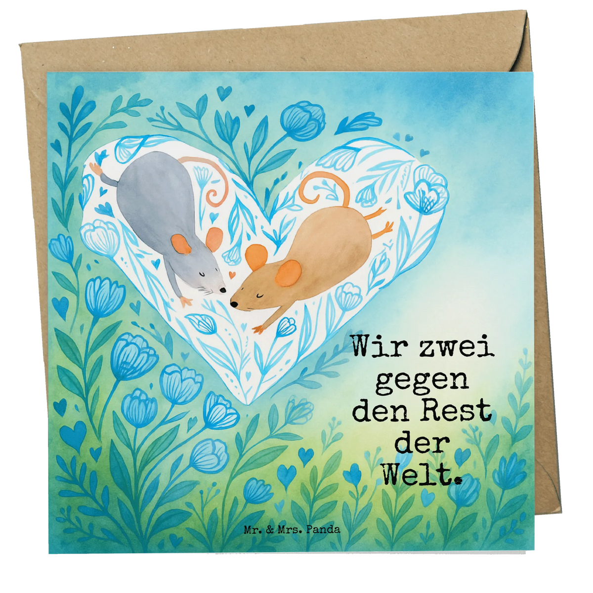 Deluxe Karte Mäuse Herz Design Glückwunschkarte, Grußkarte, faltkarte, anlasskarte, Klappkarte, doppelkarte, Verlobung, Freund, Heiraten, Partner, Heiratsantrag, Liebesgeschenk, Hocheitstag, Ehemann, Freundin, Ehefrau, Jahrestag, Liebe, Maus, Liebesbeweis, Lieblingsmensch, Liebesbotschaft, Mäuse, Gemeinsamkeit, Love, Geschenk für Zwei, Hochzeit