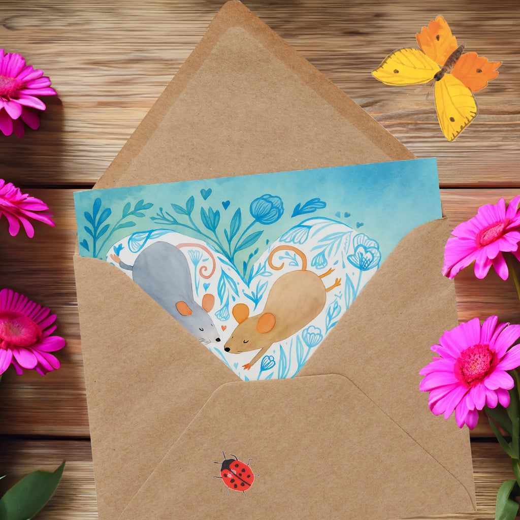 Karta Deluxe Myszy serce Design Karte, Grußkarte, Klappkarte, Einladungskarte, Glückwunschkarte, Hochzeitskarte, Geburtstagskarte, Hochwertige Grußkarte, Hochwertige Klappkarte, Liebe, Partner, Freund, Freundin, Ehemann, Ehefrau, Heiraten, Verlobung, Heiratsantrag, Liebesgeschenk, Jahrestag, Hocheitstag, Maus, Mäuse, Liebesbotschaft, Liebesbeweis, Hochzeit, Lieblingsmensch, Gemeinsamkeit, Love, Geschenk für zwei