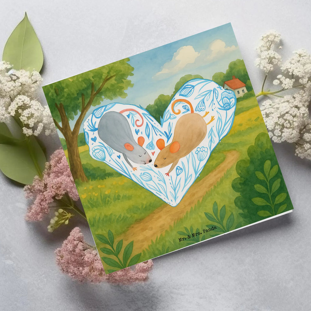 Karta Deluxe Myszy serce Design Karte, Grußkarte, Klappkarte, Einladungskarte, Glückwunschkarte, Hochzeitskarte, Geburtstagskarte, Hochwertige Grußkarte, Hochwertige Klappkarte, Liebe, Partner, Freund, Freundin, Ehemann, Ehefrau, Heiraten, Verlobung, Heiratsantrag, Liebesgeschenk, Jahrestag, Hocheitstag, Maus, Mäuse, Liebesbotschaft, Liebesbeweis, Hochzeit, Lieblingsmensch, Gemeinsamkeit, Love, Geschenk für zwei