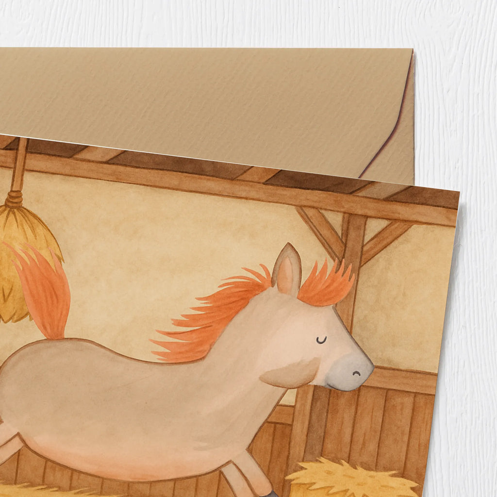 Karta Deluxe koń skakać Design Karte, Grußkarte, Klappkarte, Einladungskarte, Glückwunschkarte, Hochzeitskarte, Geburtstagskarte, Hochwertige Grußkarte, Hochwertige Klappkarte, Bauernhof, Hoftiere, Landwirt, Landwirtin, Pferd, Pony, Pferde, Stall, Pferdestall, ausreiten, reiten, Pferdebesitzer