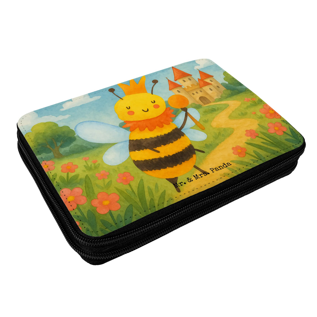 Leather folder bee king Design Schule, Einschulung, Stifte Etui, Stifterolle, Bestückte Federmappe, Federmäppchen, Federmäppchen bedruckt, Stiftetasche, Federmappe Einschulung, Schüler, Schülerin, Motiv, Kind, Kinder Federmappe, Geschenk, Grundschule, Federmappe, Büro Stifte Etui, Biene, Wespe, Hummel