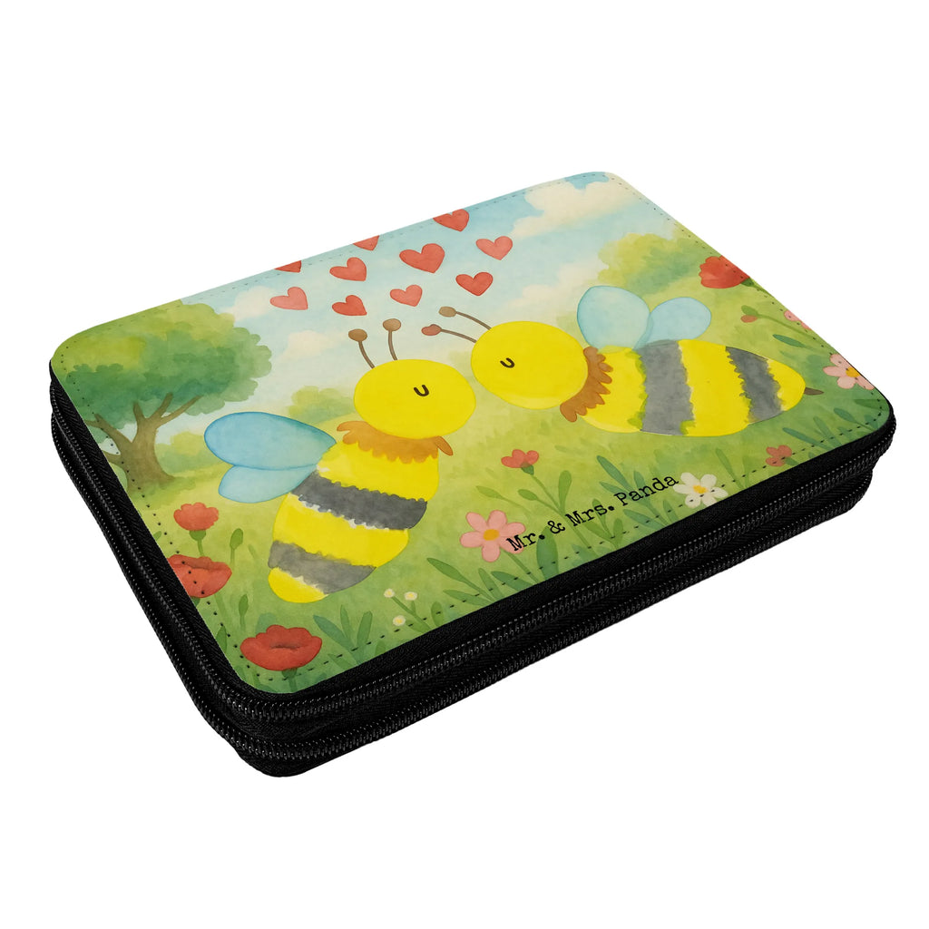 Federmappe Biene Liebe Design Motiv, Stifte Etui, Stiftetasche, Stifterolle, Schülerin, Grundschule, Kind, Federmappe Einschulung, Federmäppchen bedruckt, Bestückte Federmappe, Federmappe, Federmäppchen, Einschulung, Büro Stifte Etui, Geschenk, Kinder Federmappe, Schule, Schüler, Biene, Wespe, Hummel