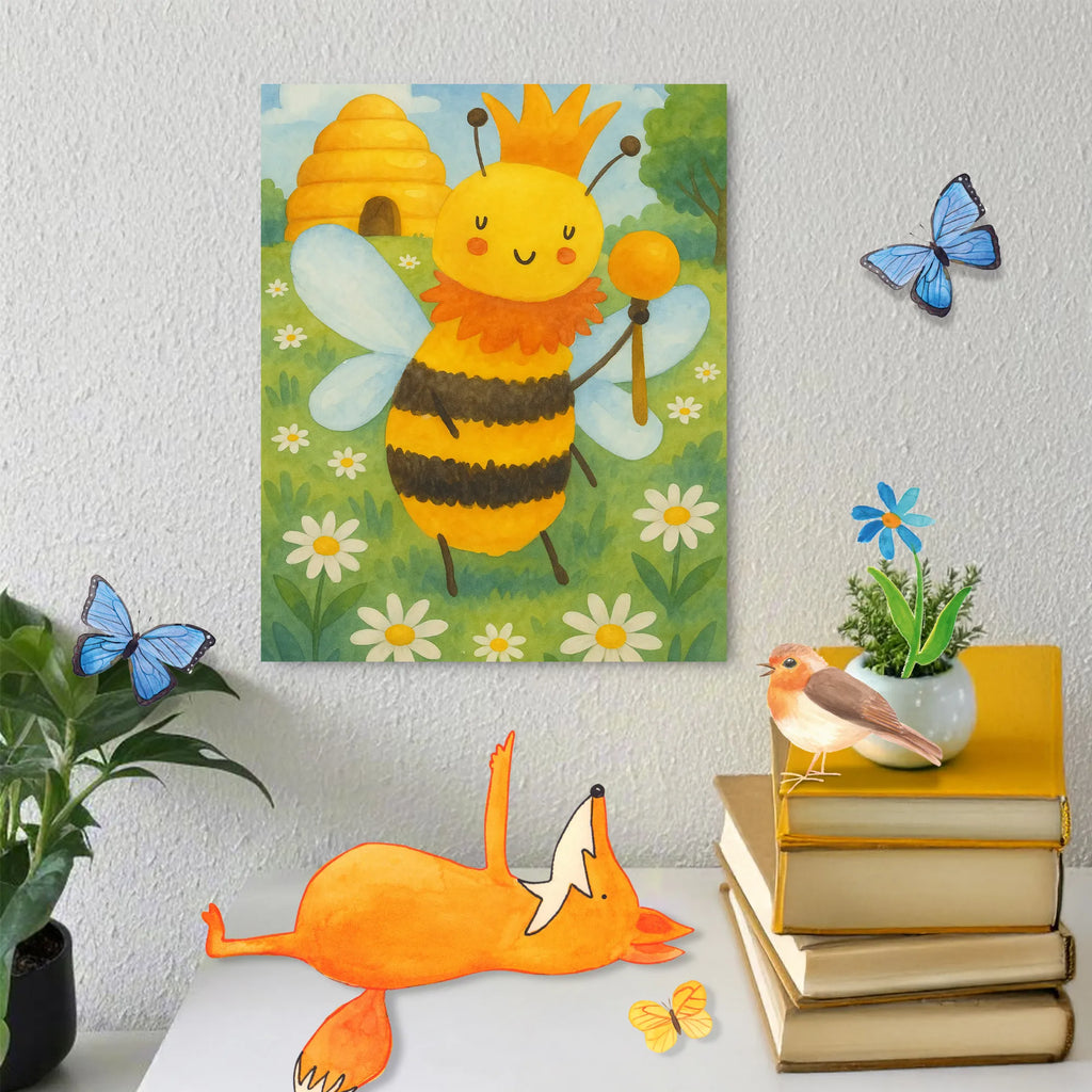 Paint by Numbers bee king Design Malen, Malen nach Zahlen, Bastelidee, Baseln, Künstler, Kunstwerk, Kreativität, DIY, Ausmalbild, Biene, Wespe, Hummel