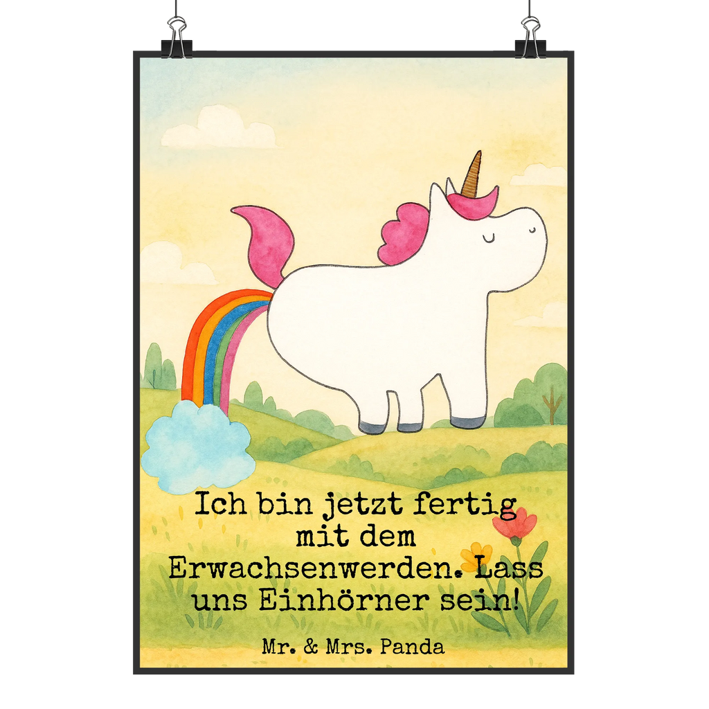 Poster unicorn fart Design Raumdekoration, Küchenposter, Designposter, Wandposter, Kunstdruck, Wanddekoration, Mr. & Mrs. Panda Poster, Wanddeko Bild, Wanddeko, Kinderposter, Posterdruck, Handgemaltes Poster, Bild, Poster, Einhorn, Einhörner, Einhorn Deko, Unicorn, lustig, Glitzer, Spaß, Einhornpower, Pups, Regenbogen, Freundin, Erwachsenwerden