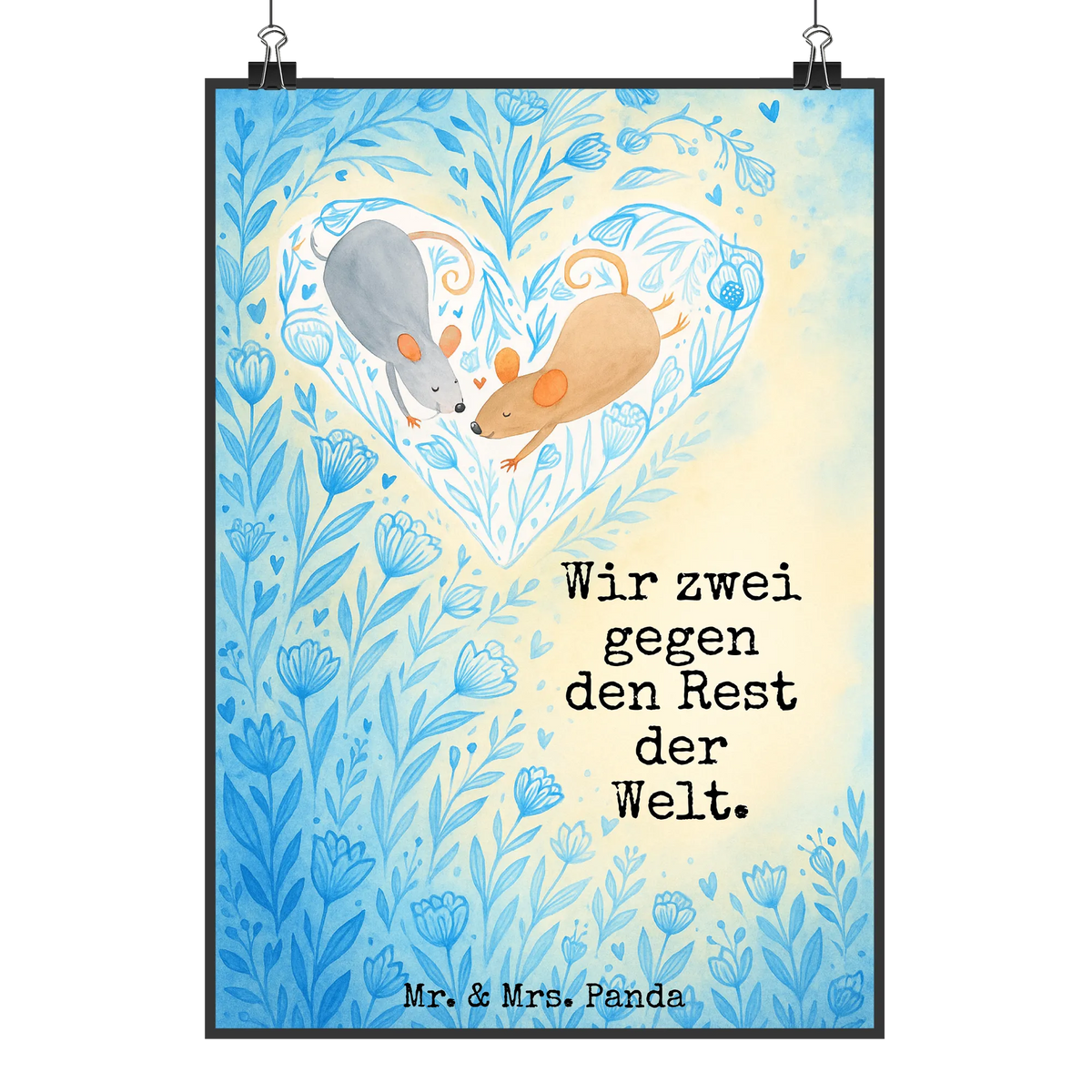 Plakat Myszy serce Design Miłość, przyjaciel, przyjaciółka, mąż, żona, wesele, zaręczyny, prośba o rękę, prezent miłosny, rocznica, dzień ślubu