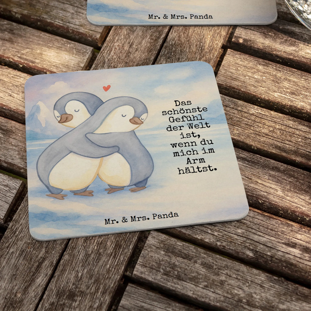 Coaster penguins Cuddle Design Gastgeschenk Hochzeit, Tischdeko, Bierdeckel, Liebe, Partner, Freund, Freundin, Ehemann, Ehefrau, Heiraten, Verlobung, Heiratsantrag, Liebesgeschenk, Jahrestag, Hocheitstag, Geschenk für Partner, Mitbringsel, Liebesbeweis, Valentinstag, Hochzeitstag, Geschenk für Freundin, für Männer, für Ehemann, Geschenk für Frauen
