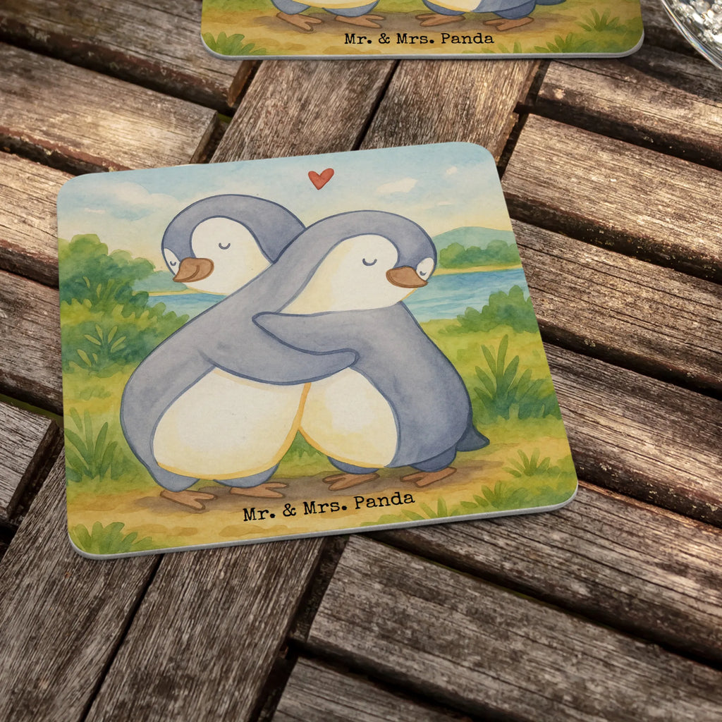 Coaster penguins Cuddle Design Gastgeschenk Hochzeit, Tischdeko, Bierdeckel, Liebe, Partner, Freund, Freundin, Ehemann, Ehefrau, Heiraten, Verlobung, Heiratsantrag, Liebesgeschenk, Jahrestag, Hocheitstag, Geschenk für Partner, Mitbringsel, Liebesbeweis, Valentinstag, Hochzeitstag, Geschenk für Freundin, für Männer, für Ehemann, Geschenk für Frauen