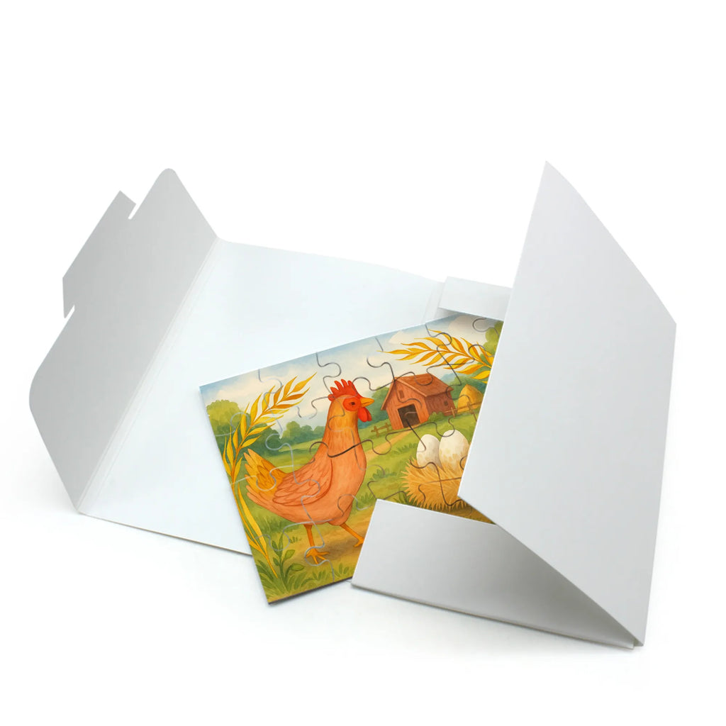Puzzle Huhn Stolz Design Puzzle, Bauernhof, Hoftiere, Landwirt, Landwirtin, Schwangerschaft, Eier, Henne, Hof, Magie, Motivation, Hahn, Landleben, Geburt, Hühner, Spruch