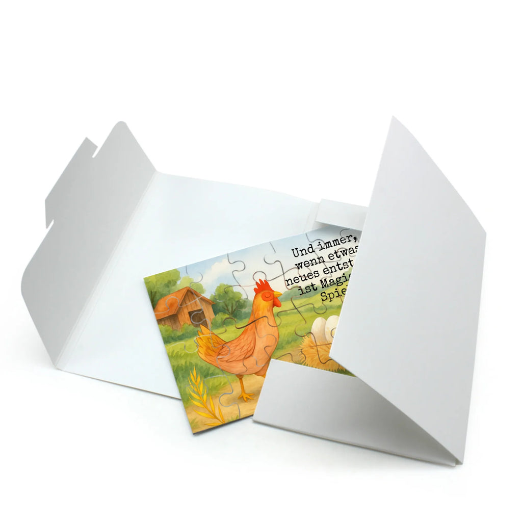 Puzzle Huhn Stolz Design Puzzle, Bauernhof, Hoftiere, Landwirt, Landwirtin, Schwangerschaft, Eier, Henne, Hof, Magie, Motivation, Hahn, Landleben, Geburt, Hühner, Spruch