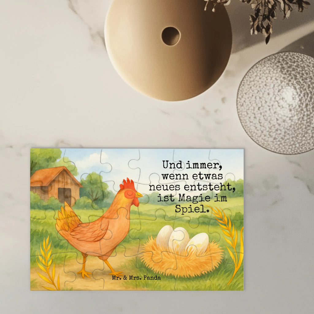 Puzzle Huhn Stolz Design Puzzle, Bauernhof, Hoftiere, Landwirt, Landwirtin, Schwangerschaft, Eier, Henne, Hof, Magie, Motivation, Hahn, Landleben, Geburt, Hühner, Spruch