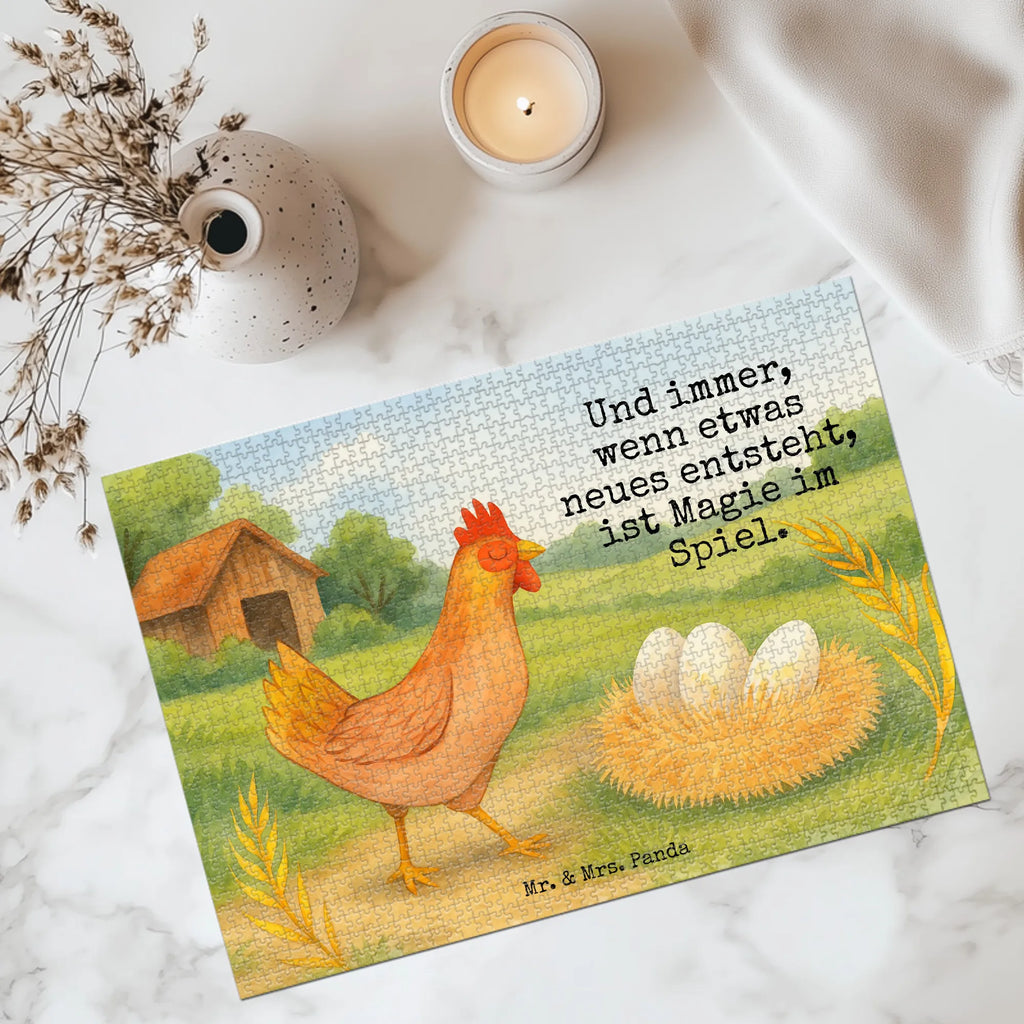 Puzzle Huhn Stolz Design Puzzle, Bauernhof, Hoftiere, Landwirt, Landwirtin, Schwangerschaft, Eier, Henne, Hof, Magie, Motivation, Hahn, Landleben, Geburt, Hühner, Spruch