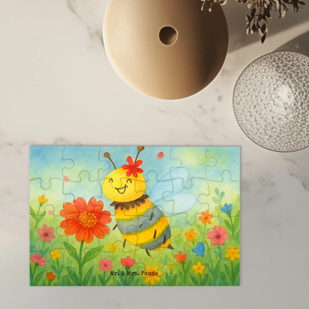 Puzzle bee flower Design Puzzle, Biene, Wespe, Hummel