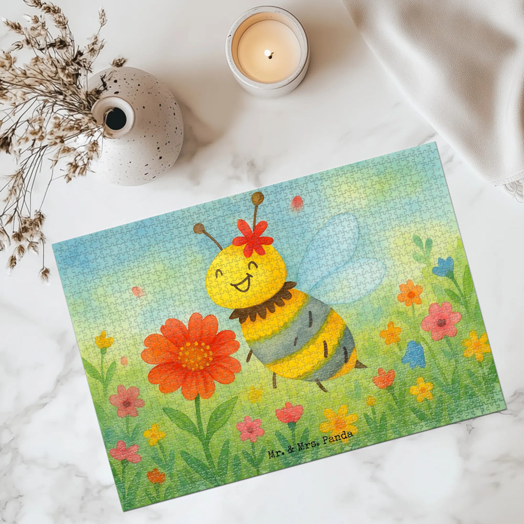 Puzzle bee flower Design Puzzle, Biene, Wespe, Hummel