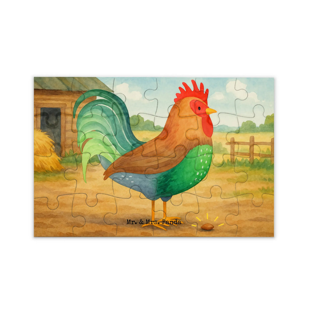 Puzzle Hahn Korn Design Puzzle, Bauernhof, Hoftiere, Landwirt, Landwirtin, Natur, Henne, Eier, Korn, Hahn