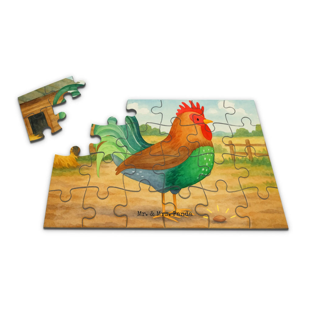 Puzzle Hahn Korn Design Puzzle, Bauernhof, Hoftiere, Landwirt, Landwirtin, Natur, Henne, Eier, Korn, Hahn