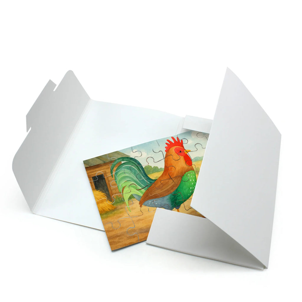 Puzzle Hahn Korn Design Puzzle, Bauernhof, Hoftiere, Landwirt, Landwirtin, Natur, Henne, Eier, Korn, Hahn