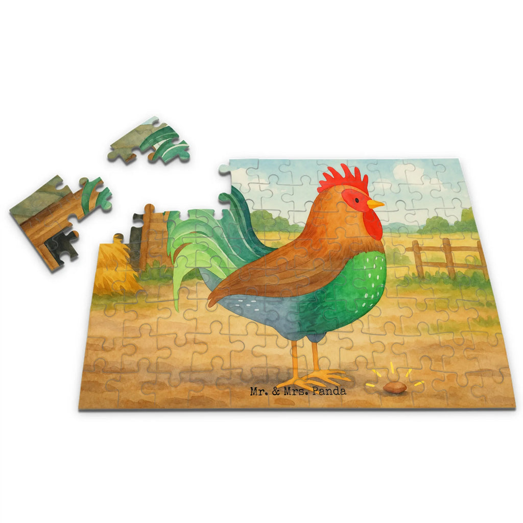 Puzzle Hahn Korn Design Puzzle, Bauernhof, Hoftiere, Landwirt, Landwirtin, Natur, Henne, Eier, Korn, Hahn