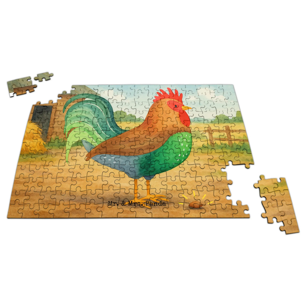 Puzzle Hahn Korn Design Puzzle, Bauernhof, Hoftiere, Landwirt, Landwirtin, Natur, Henne, Eier, Korn, Hahn