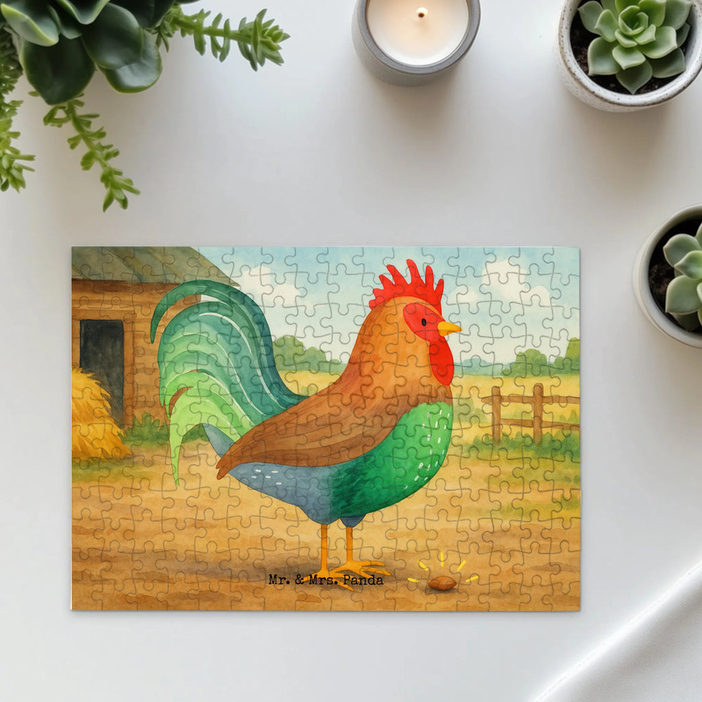 Puzzle Hahn Korn Design Puzzle, Bauernhof, Hoftiere, Landwirt, Landwirtin, Natur, Henne, Eier, Korn, Hahn